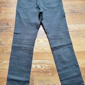 Olive green. Straight-Leg Pants